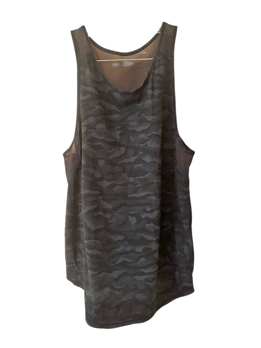 lululemon athletica Black Camo Mesh Back Tank